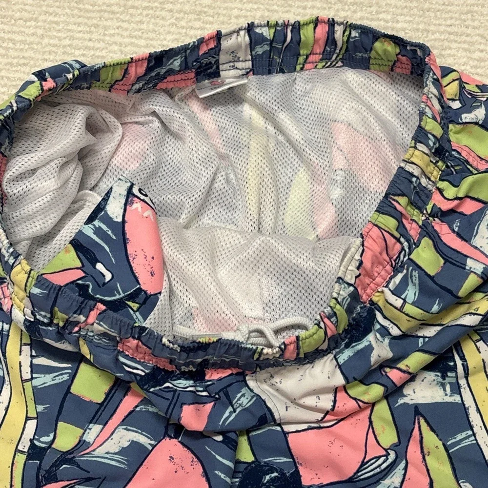 Vineyard Vines Mesh Lined Swim Shorts Trunks Mens Large All‎ Over Sailboat Print